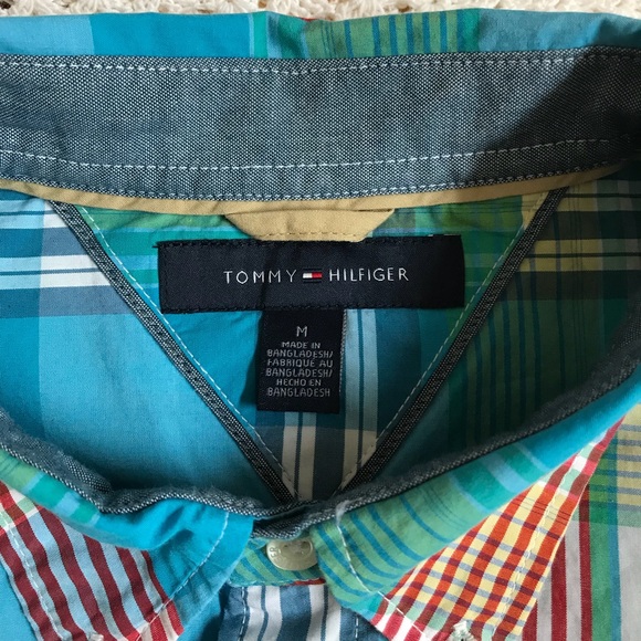 Tommy Hilfiger Men’s Windowpane Plaid Shirt - Picture 4 of 5